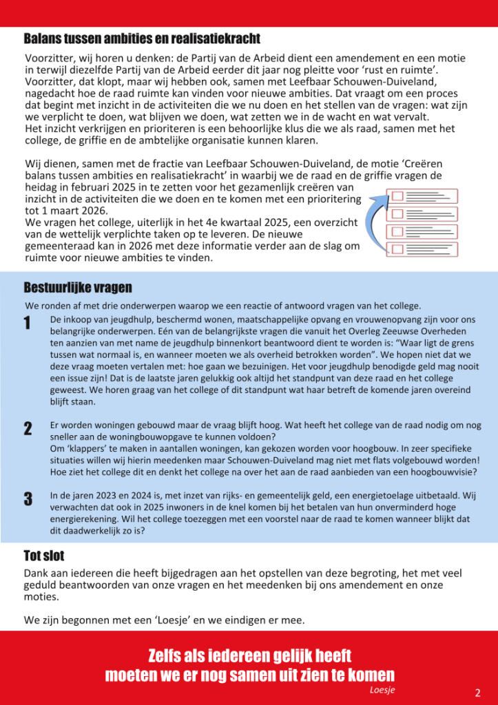 Pagina 2 algemene beschouwingen.